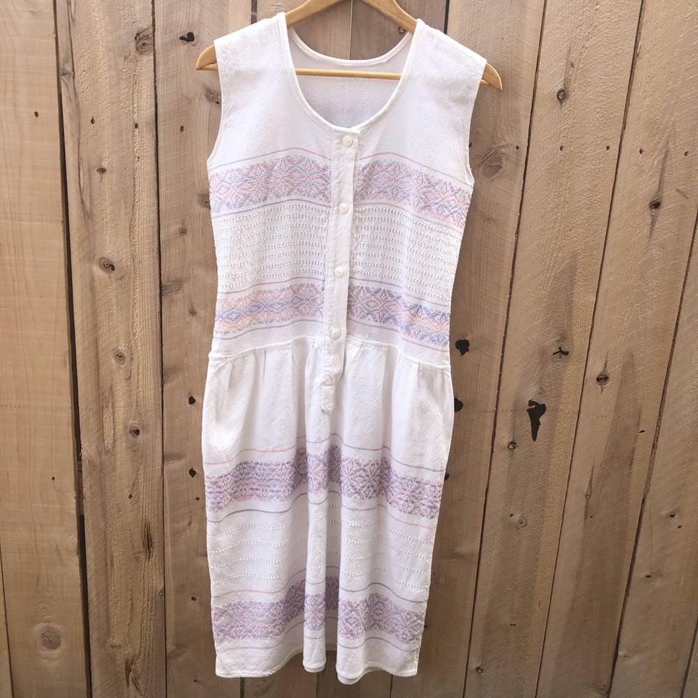 Vintage Tank Button Up Dress